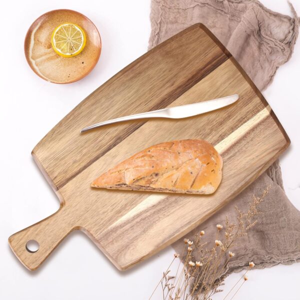 Acacia Wood Cutting Board with Handle (1)