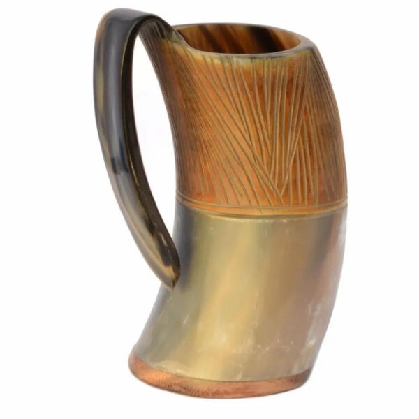 Natural Horn Color Horn Mug