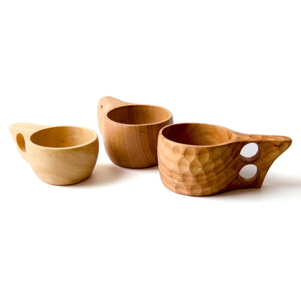 Wooden Cup,Rubber Wood Drinking Cup for Coffee,Tea,Milk (1)